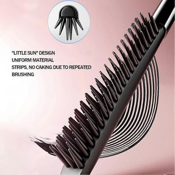 4D Silkefiber Mascara Ultrafin Forlenger Øyevipper Liten Børstehode Krøllende