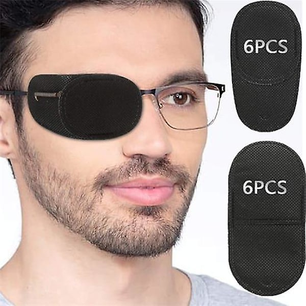 Silmälaput Aikuisten Ja Lasten 12 Kpl Laastari Lasit Hoito Laiska Amblyopia Strabismus Vasen Tai Oikea Silmä (musta)