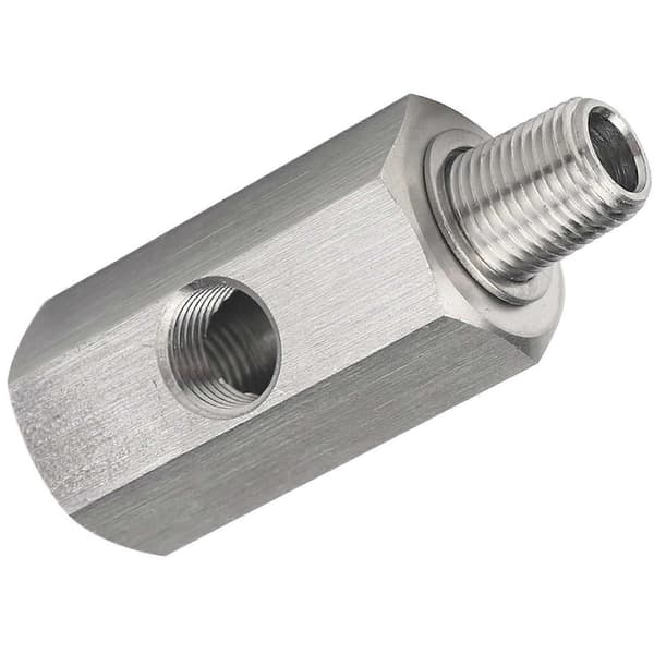 1/8 NPT Oliestrykssensor T-adapter Fitting Oliestryksswitch Måler Turbo Tilførselsledning Slangeforbinder Rustfrit Stål