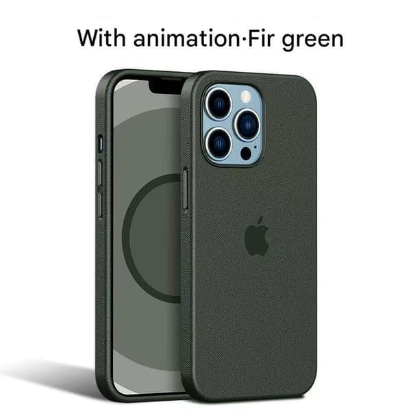 Lærdeksel for iPhone 13 Mini med MagSafe Sequoia Green