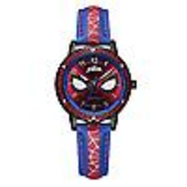 Kids Spiderman Luminous Armbåndsur Analog klokker Gaver Blue Red