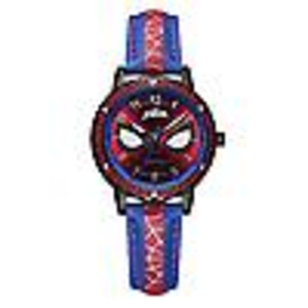 Lasten Spiderman Watch Rannekello Analogiset Kellot Lahjat Blue Red
