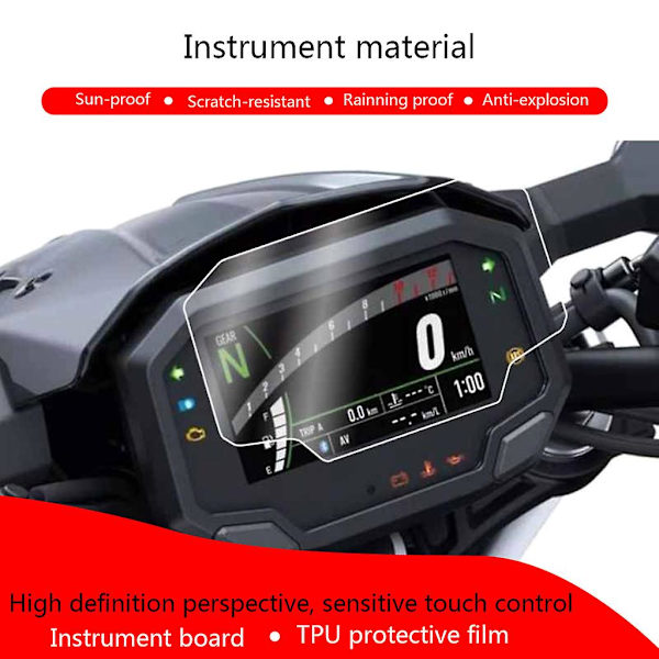 For Kawasaki Z650 Z900 Ninja650 Cluster Scratch For Protection Film Skjermbeskyttelse