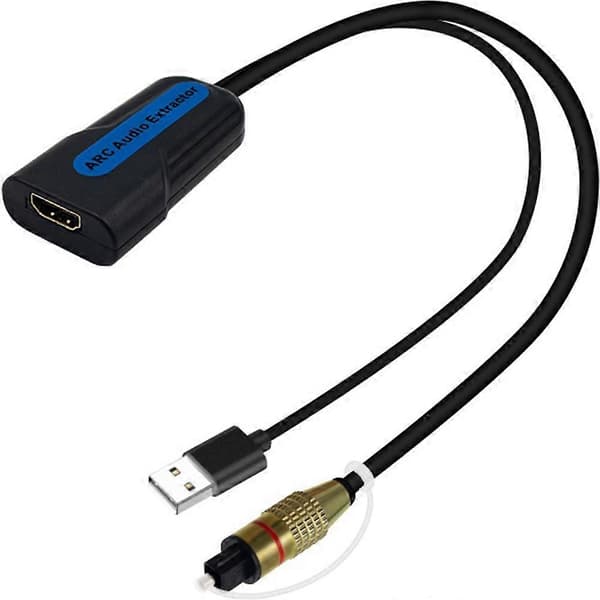 HDMI-kompatibel ARC EARC lyduttrekker HDMI-kompatibel til SPDIF optisk TOSLINK stereo ut splitter lydkonverterer