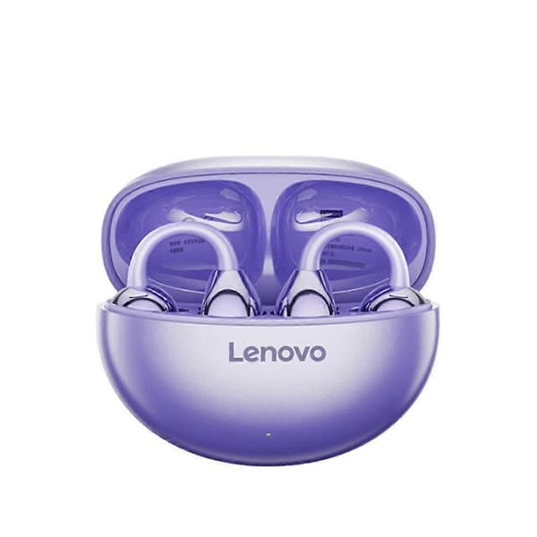 LENOVO TA410 Ekte trådløse Bluetooth-kompatible ørepropper Stereolyd Åpne øreklips-ørepropper Purple