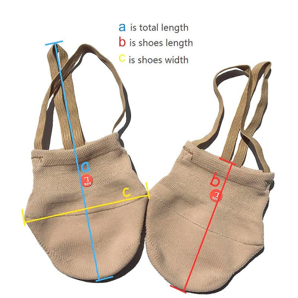 Rytmiset voimistelukengät Pehmeät puolisukat neulotut ammattilaiskilpailut pehmeäpohjaiset kengät suojaavat elastista ihonväristä tanssikengät XS