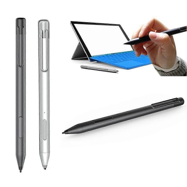 Til Microsoft Surface Stylus Pen Go Pro7/6/5/4/3 Elektronisk Pen 4096 Trykniveauer med Spidsudtrækker+Spids -Sort Black