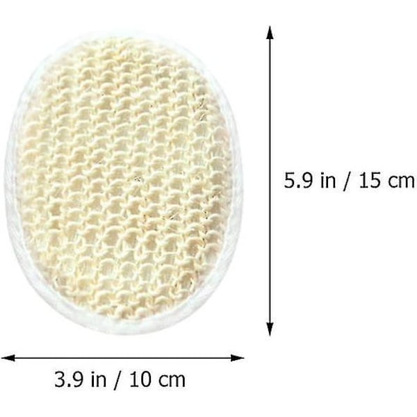Sisal Hamp Bad Svamp Exfolierande Dynor Rena