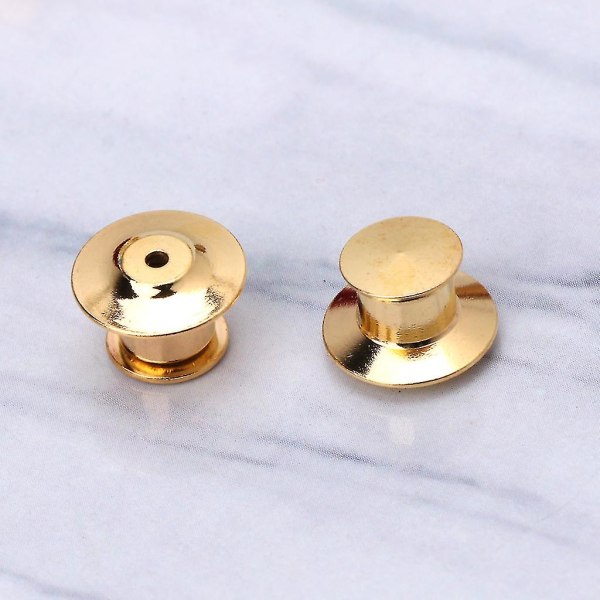 10 stycken/ set Metallnålar Keepers Pin Backs Inget verktyg krävs Säkerhet Anti-förlust