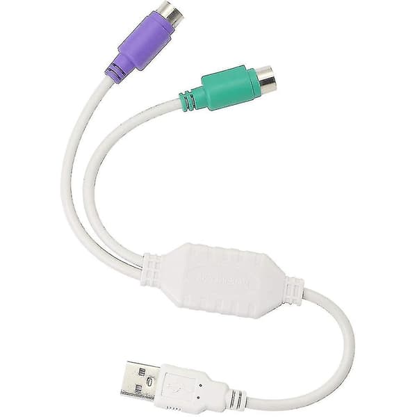 Ps2 Usb-kabeladapter til tastatur og mus med Ps/2-grænseflade, indbygget Usb-controller og understøttelse af Ps2-port til Kvm-switch
