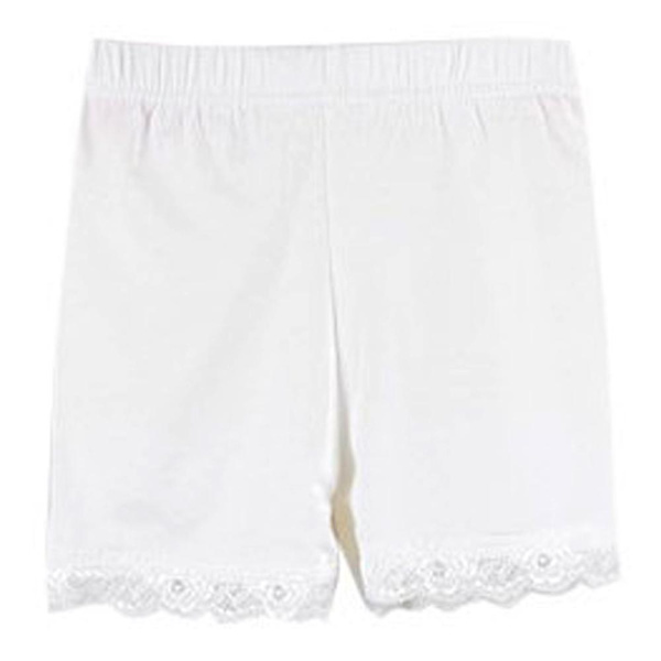 3-15-vuotiaiden tyttöjen turvalliset alushameet shortsit alushousut White 7-9 Years