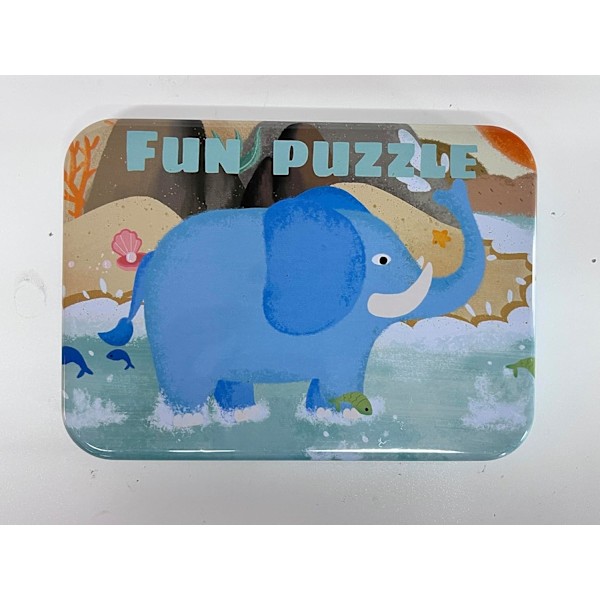 Pussel för barn, djurpussel, 5-bilders pussel, lämpligt för pojkar och flickor från 3, 4 och 5 år (Dinosaurie) Animal puzzles