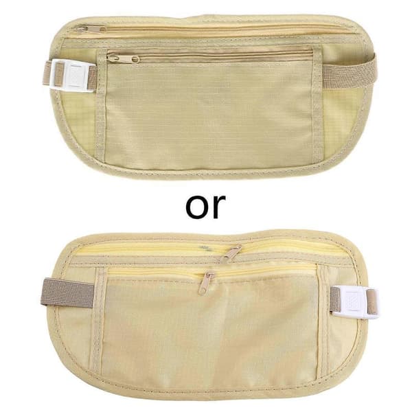 Travel Wallet Hidden Plånbok Pass Pengar Midjeväska Slim Säkerhet