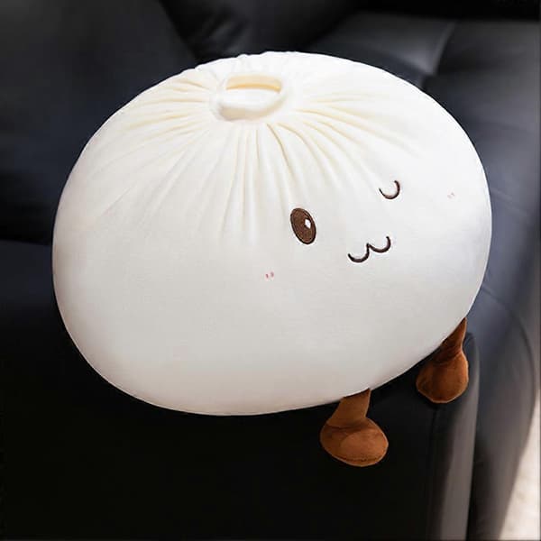 28cm/40cm Kæmpe Dumpling Jumbo Dumpling Legetøj Stor Dumpling Plys Pude Til Soveværelsesindretning Cream 40cm