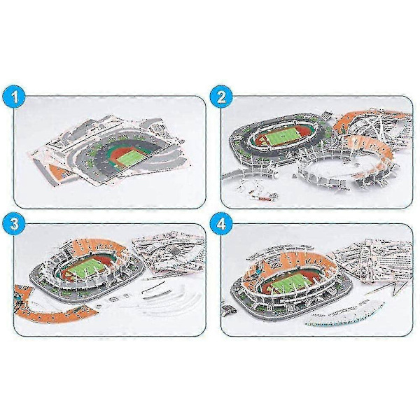 DIY 3D Arena, Stadio San Siro, Byggset, DIY-kit, Råttor, Leksaker Ft