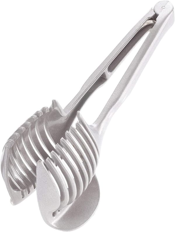 Längd: 18 cm, rostfritt stål, silver, tomatskärare/skivare