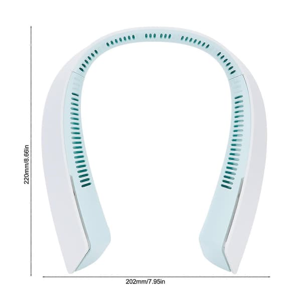 Justerbar Vindkraft Halsventilator (Blå)