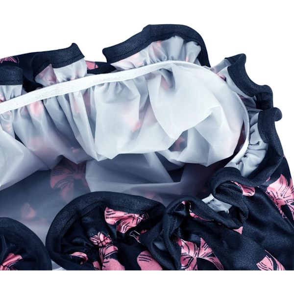 3-pack dubbellagers duschmössa, vattentät elastisk badmössa för kvinnor