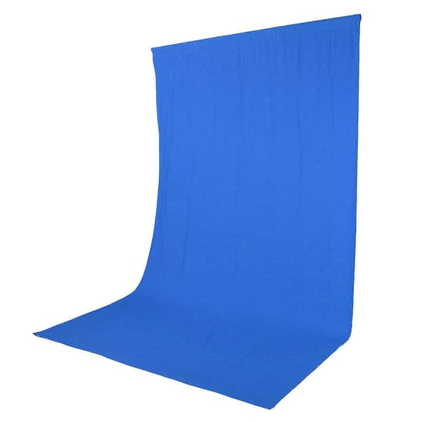 Fotobakgrunn Skjerm Sammenleggbar 2,97x1,97m 9,7x6,5ft Studio Bakteppe Blå