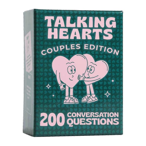 Talking Hearts Samtalekort Par Samtale 200 Spørsmål Kortspill for Datekvelder Eventyr