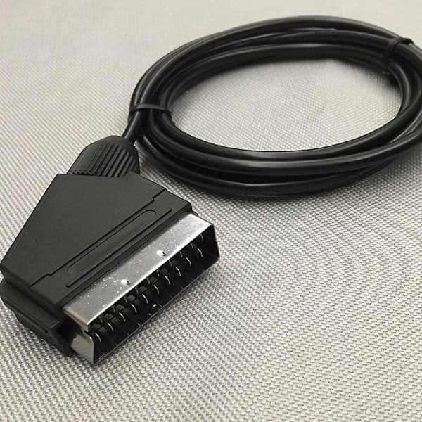 1.8M/6Ft Scart-kabel til Dreamcast DC til DC-kabelledning Scart-kabel til Dreamcast DC128-vært black