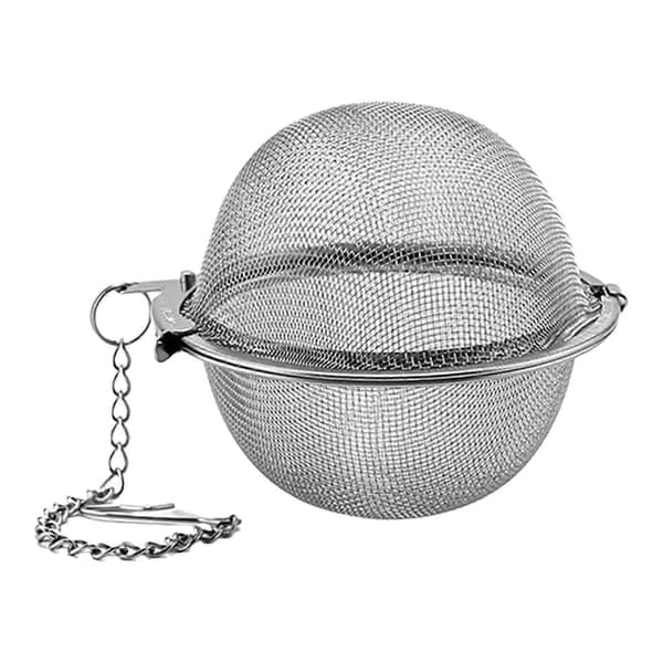 Infuser i rustfrit stål – kugle med fint net og rustfri – til te og hot pot M