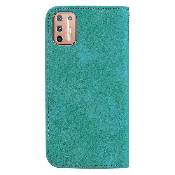 7-formet etui for Motorola Moto G9 Plus Green