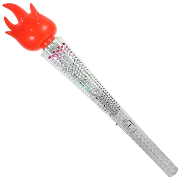 Plast Torch Toy Performance Torch Leksak Fackel Toy Flame Ornament Party Favor Silver