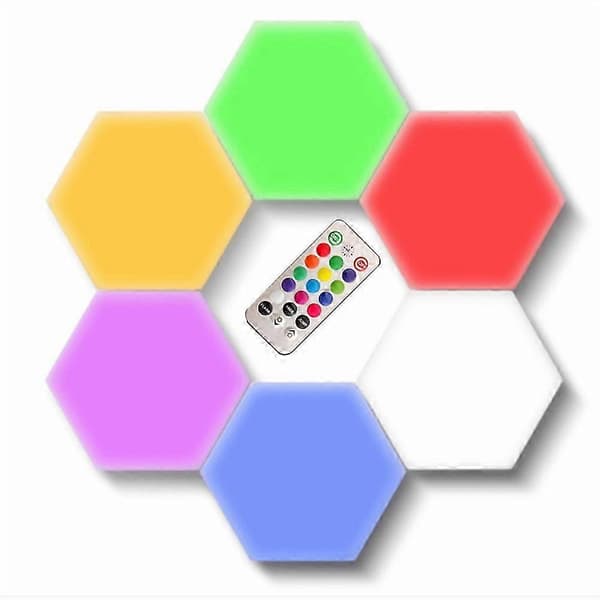 6 stk. Autisme Tap-tap Sensoriske LED-lys til visuelle sensoriske søgere