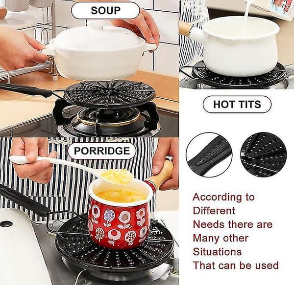 Stål Diffusorplatta Flamma R Simmer Ring Brännare Skydd