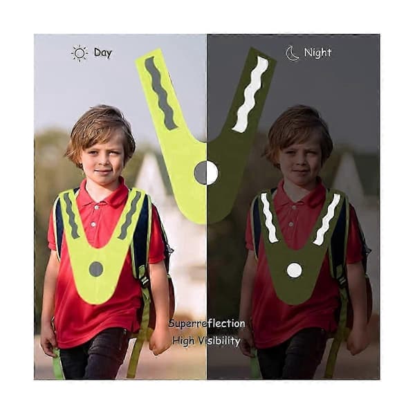Säkerhetsväst Barn, 2 delar Säkerhetsväst Ridning med 4 delar Reflexband, Reflexväst Ch