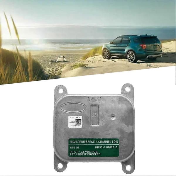 Bilfrontlysmodul Kontrollenhet HB53-13B626-B for Ford Explorer 2017-2019 LDM LED-lysdriver Xenon HID-ballast Silver