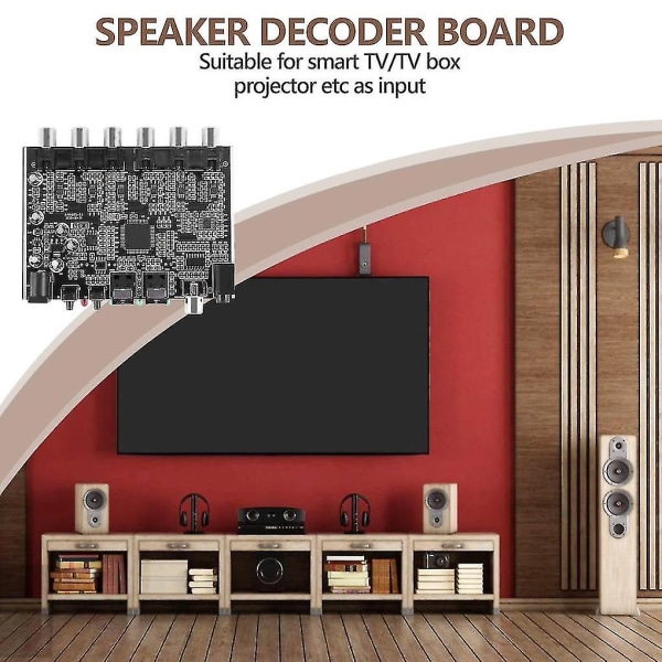 Dac Module 5.1 Channel Ac-3 Pcm Digital Optical Dts Rca Hifi Stereo Audio Hjemmekino-dekoder Ampli