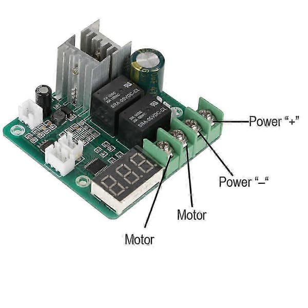 DC 6V-60V 0-100A Variabel Hastighed Motor Controller Driver Kontrol Med Digital Display
