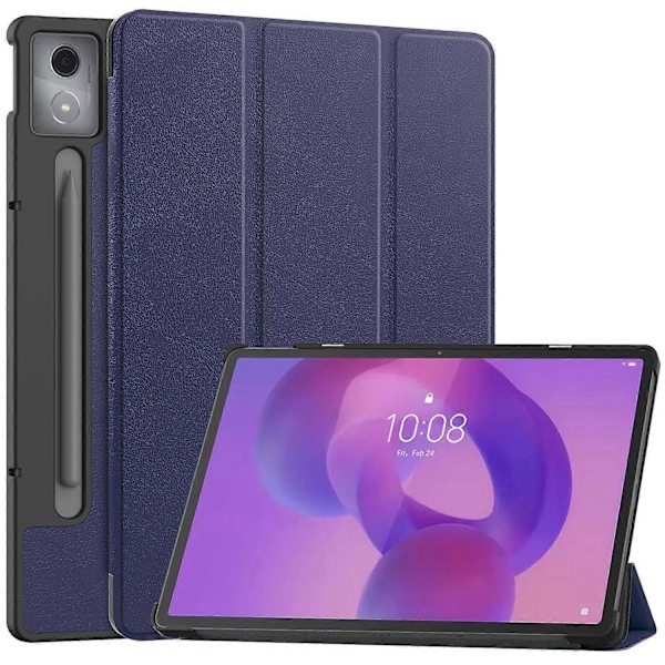 Fodral för Lenovo Idea Tab Pro Anti-Drop Läderställ Tablet Cover - Grå Multicolor Dark Blue