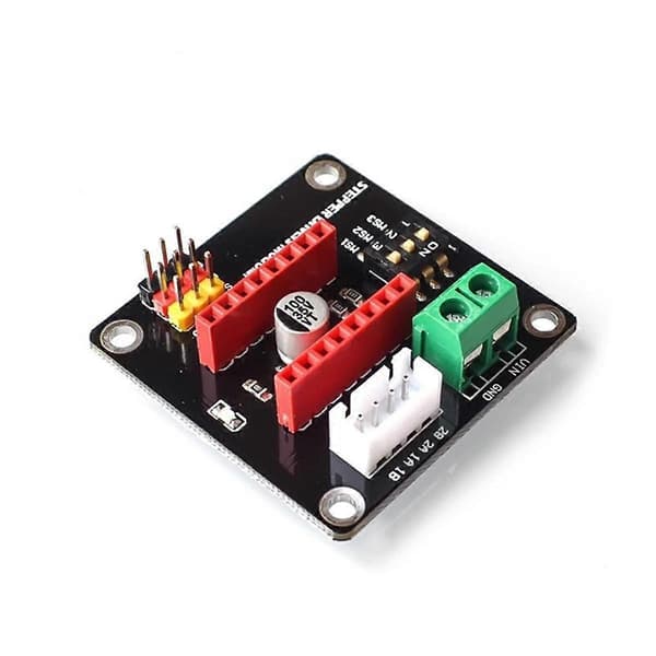 2 stk DRV8825 A4988 3D-skriver 42 Stepper Motor Driver Controller Utvidelsesmodul for Arduin R3 Ramps1.4 DC Motor Driver Black