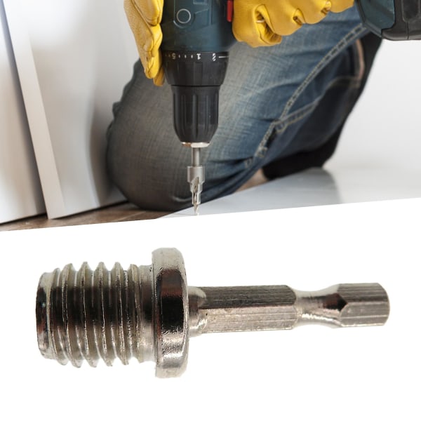 M14 Heavy Duty Quick Connection Borepatronadapter Kulstofstålgevind Sekskant plejlstangsadapter til slagdriver