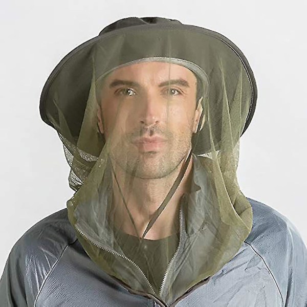 Hode Nettlue Beekeeping Beekeeper Bee Veil Hat Hunting Netting Mesh Hood Cap Bee Keeper Dark gray