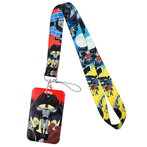 Marvel DC Comics Avengers Superhjältar Karaktärer Lanyard Arbets Skola ID-korthållare Halsband Barn Present C