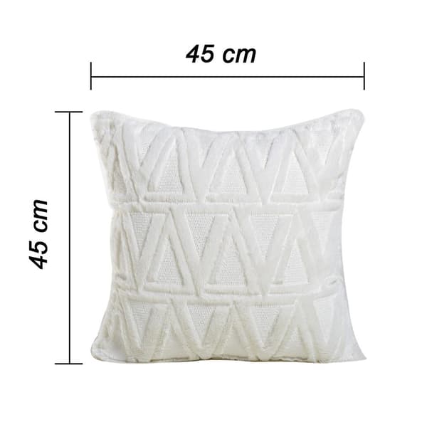 2 st fyrkantiga kuddfodral för soffa och sovrum, 45 x 45 cm