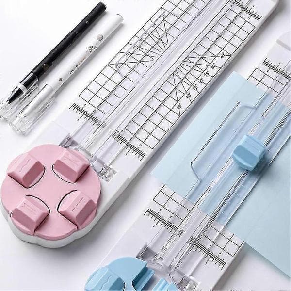 4-i-1 papirkutter for scrapbooking og gratulasjonskort Blue