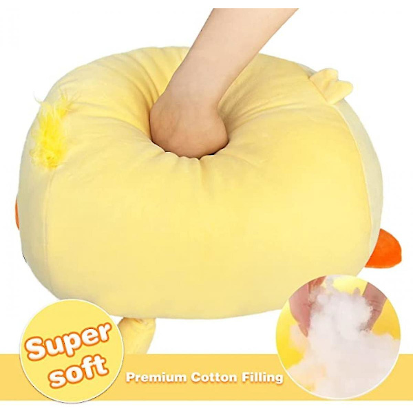 Giant Duck Plush Pillow 16 Inch Yellow Duck Plush Animal Extra stor kudde, bekväm och andas, gör inte ont i huden.