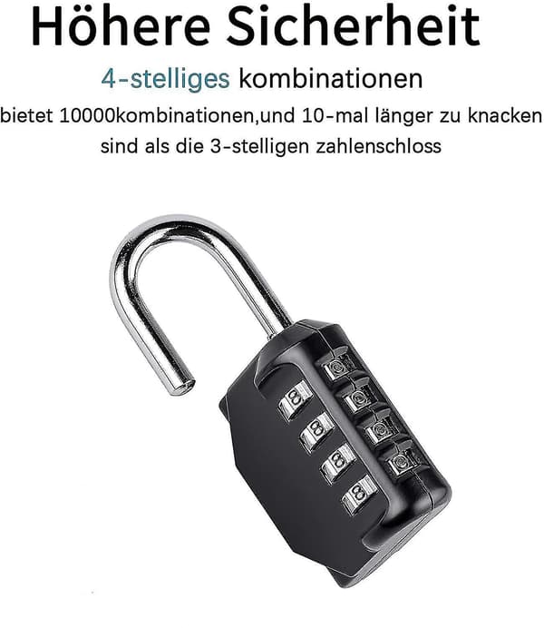 2 st kombinationslås säkerhetshänglås väderbeständigt