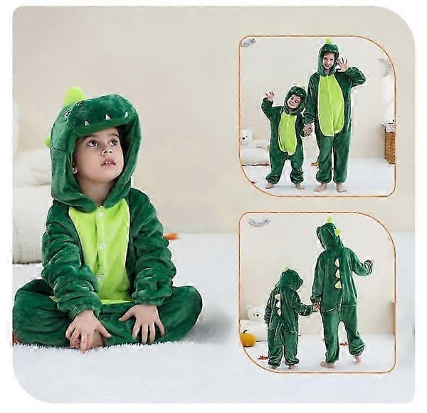 Børne-dyrekostumer Pyjamas, Børne-flonel Halloween Cosplay Kostume Rabbit 4Y