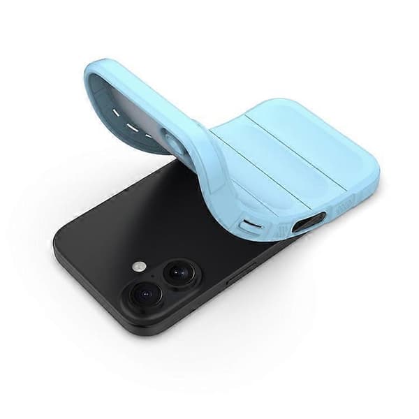 Kompatibel med iPhone 16 Plus-deksel Robust TPU Støtsikkert Mobiltelefondeksel LightBlue