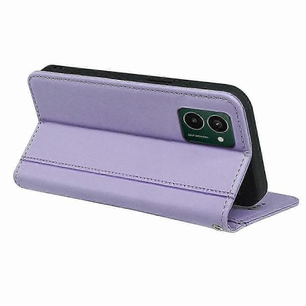 HX01 HMD Pulse Pro Plånboksfodral med Magnetlås Grön PU-läder Mobilskal Multicolor Purple
