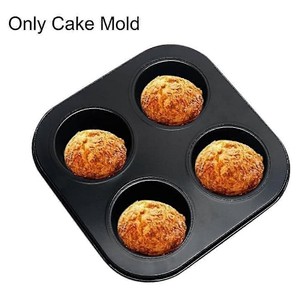 Muffinsform - Non-stick Cupcake Bakebrett - Kafé Bar Og Restaurant black