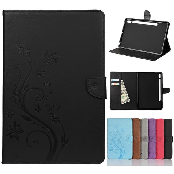 Læderetui til Galaxy Tab S8/ Tab S7 T870/ T875 Black