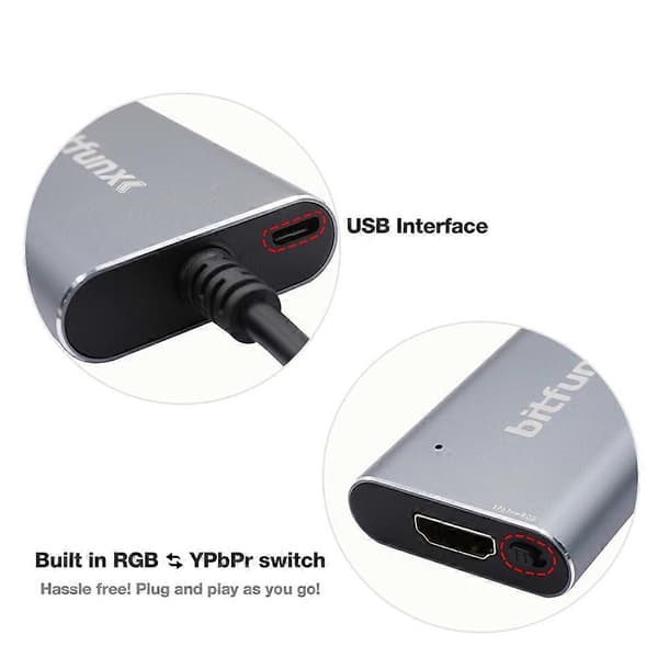 PS2 til -kompatibel konverter til PS2 PS1 1/2 spilkonsoller med RGB til YPbPr-switch
