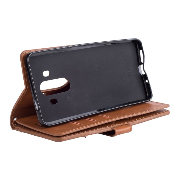 Monipaikkainen lompakkovetoketjullinen nahkainen puhelimen case Huawei Mate 10 Pro